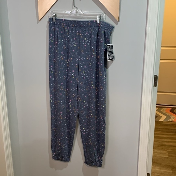 Jaclyn Womens Knit Pajama Pants in Lucky star print size large - Picture 2 of 5